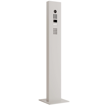 Gegensprechanlage mit Standfuß + Bodenplatte Smart Doorbird D1101KV mit Keypad Modul Weiß