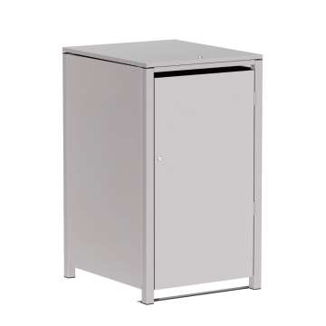Mülltonnenbox Hugo 1er 240L in Hellgrau - Metallic