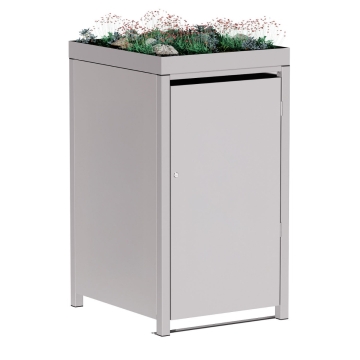 Mülltonnenbox Tilda 1er 240L in Hellgrau-Metallic