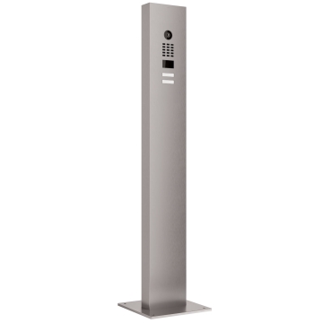 Gegensprechanlage mit Standfuß inklusive Bodenplatte Smart for Two Doorbird D1102V  in Edelstahl-Optik