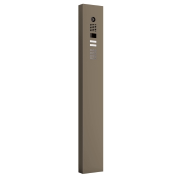 Gegensprechanlage mit Standfuß Smart for Two Doorbird D1102KV mit Keypad Modul in Beigegrau