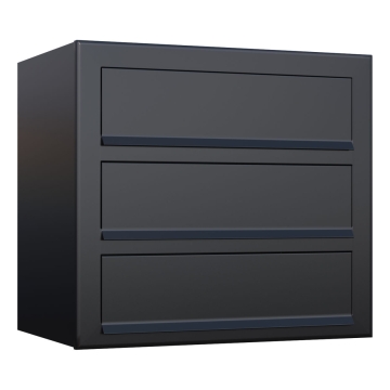 Briefkasten Cube for Three Schwarz
