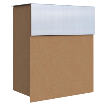 Briefkasten Alto Rost mit Edelstahlklappe