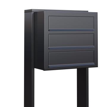Briefkastenanlage Cube for Three Anthrazit