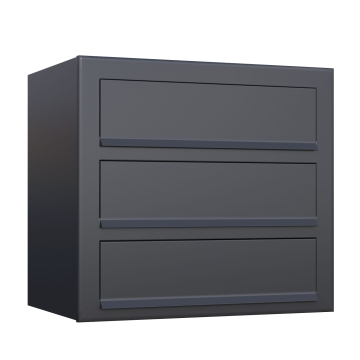 Briefkasten Cube for Three Anthrazit