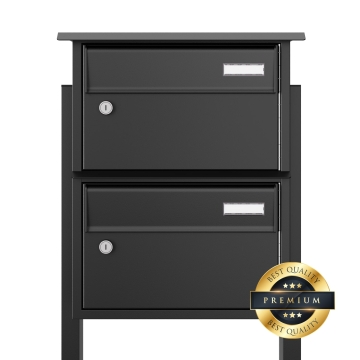 Briefkastenanlage Stellina for Two in Schwarz