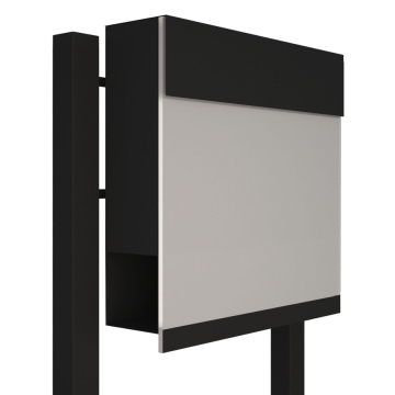Standbriefkasten Manhattan Special White Schwarz