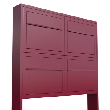 Briefkastenanlage Elegance for Four Rot