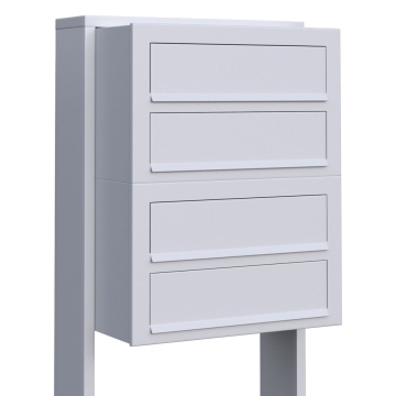 Briefkastenanlage Cube for Four Weiß