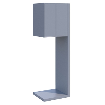 Briefkastenanlage Hermes Clone for Two Grau Metallic