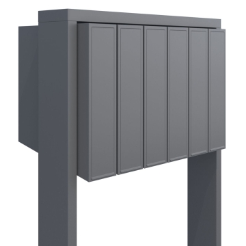 Briefkastenanlage Flag for Six Grau Metallic