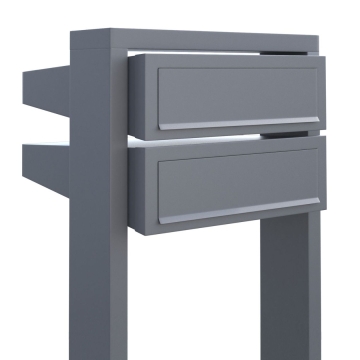 Briefkastenanlage Stairs for Two Grau Metallic