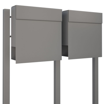 Briefkastenanlage Manhattan for Two Grau Metallic