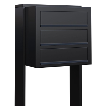 Briefkastenanlage Cube for Three Schwarz