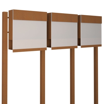 Briefkastenanlage Manhattan Special White for Three Rost
