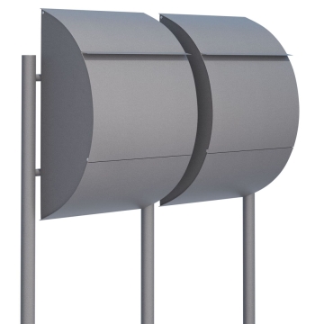 Briefkastenanlage Jumbo for Two Grau Metallic
