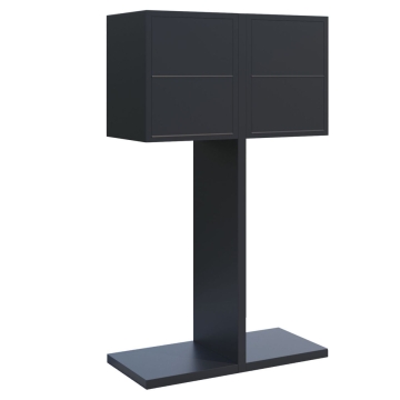 Briefkastenanlage Hermes Double for Four Schwarz