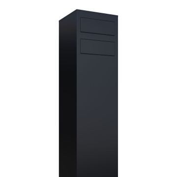 Briefkastenanlage Monolith for Two Schwarz