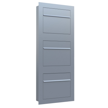 Einbaubriefkasten Sora for Three in Grau Metallic