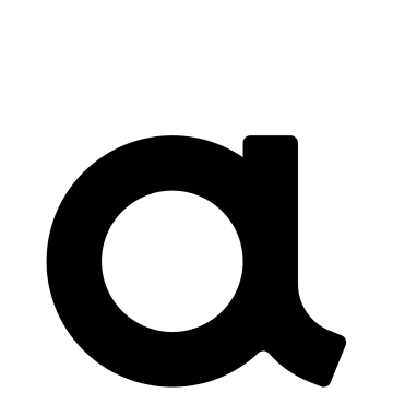 Selbstklebende Hausnummer "a" - 76 mm in Schwarz