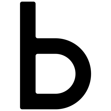 Selbstklebende Hausnummer "b" - 76 mm in Schwarz