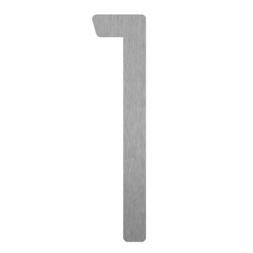 Moderne Hausnummer ''1'' - 152 mm aus Edelstahl