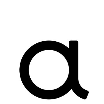 Selbstklebende Hausnummer "a" - 245 mm in schwarz