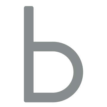 Selbstklebende Hausnummer "b" - 245 mm in Lichtgrau