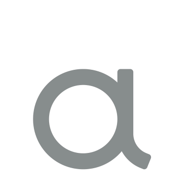 Buchstabe modern ''a'' - 245 mm in Grau Metallic