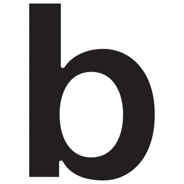Hausnummer ''b'' Schwarz