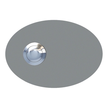 Türklingel Ellipse Grau Metallic