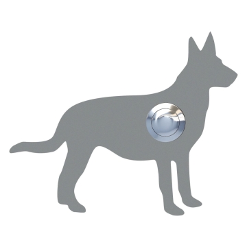 Türklingel Hund ''Emma'' Grau Metallic