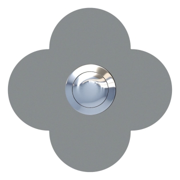 Türklingel Blume Grau Metallic