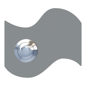 Türklingel Fahne Grau Metallic