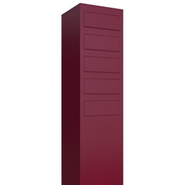 Briefkastenanlage Monolith for Five Rot