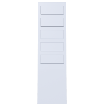 Briefkastenanlage Monolith for Five Weiss
