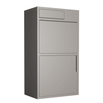 Paketbox Wide in Grau Metallic