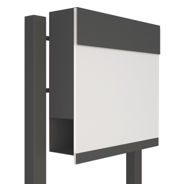 Standbriefkasten Manhattan Special White Anthrazit
