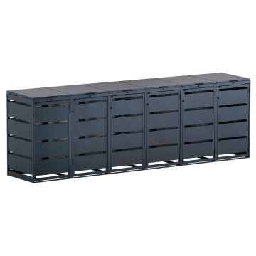 Mülltonnenbox Kim 6er 120L in Anthrazit