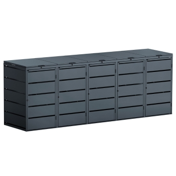 Mülltonnenbox Edda 5er 240L in Anthrazit