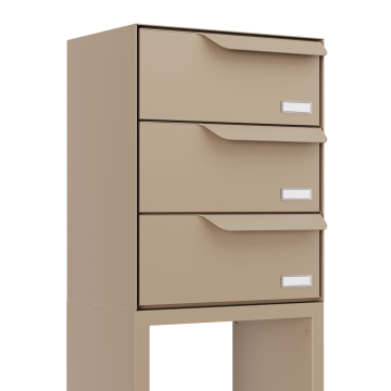 Briefkastenanlage Rotterdam for Three in Beige