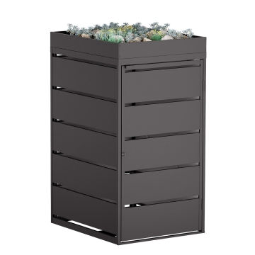 Mülltonnenbox Edgar 1er 240 Liter in Schwarz