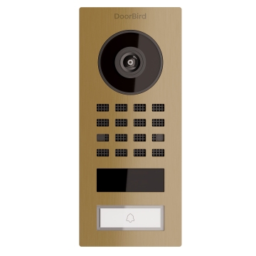 Aufputz Türsprechanlage Smart-ON Doorbird D1101V Messing-Optik
