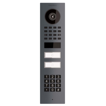 Aufputz Türsprechanlage Smart-ON for Two Doorbird D1102KV mit Keypad Modul Anthrazit