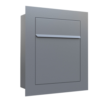 Einbaubriefkasten Bari in Grau Metallic