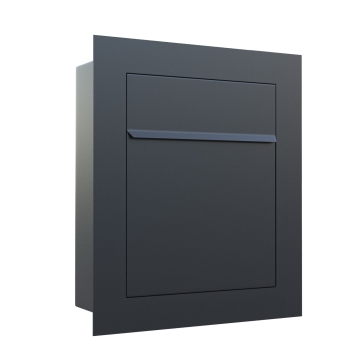 Einbaubriefkasten Bari in Schwarz
