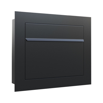 Einbaubriefkasten Sora in Schwarz
