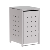 Mülltonnenbox Wilhelm 1er 240L in Hellgrau-Metallic
