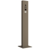 Gegensprechanlage mit Standfuß inklusive Bodenplatte Smart for Two Doorbird D1102V  in Beigegrau