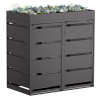 Mülltonnenbox Egon 2er 120 Liter in Schwarz